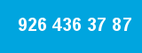 926 436 37 87